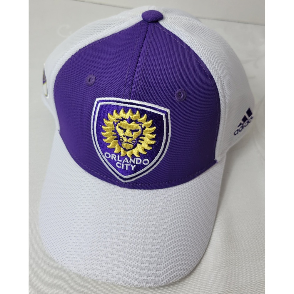Orlando City Soccer Club Adidas‎ MLS Hat Cap Snapback Purple White One Size